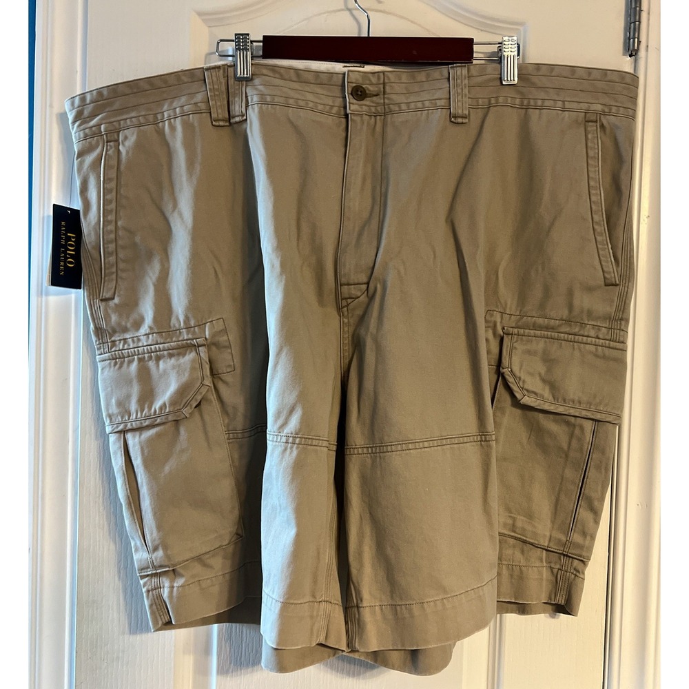 Polo Ralph Lauren Mens Classic Chino Cargo Shorts Tan 48B 711804230006